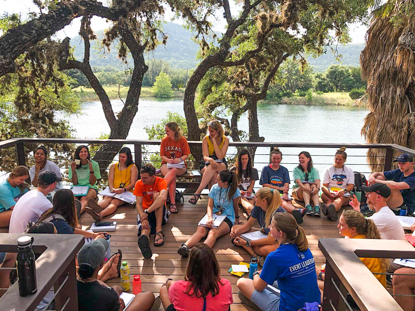 staff training at camp lonehollow