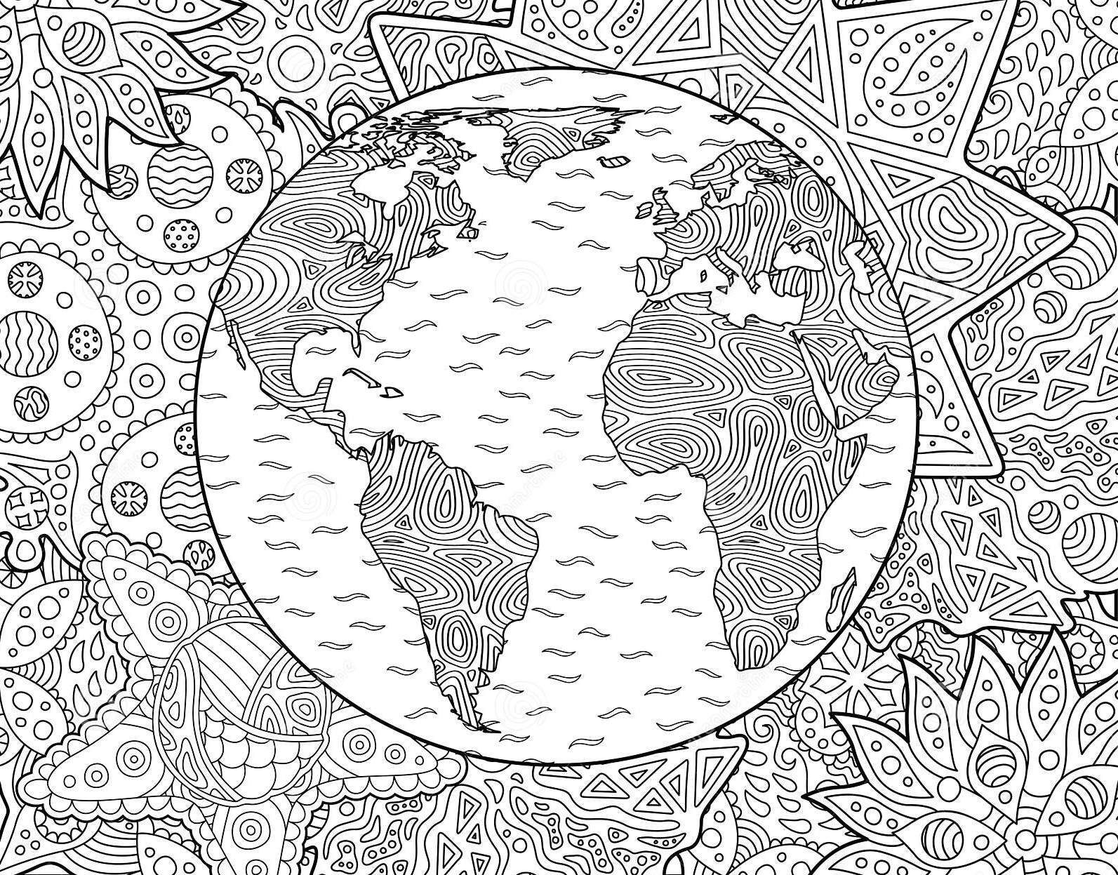 50 Free Printable Travel Coloring Book Pages (while we're stuck at home)